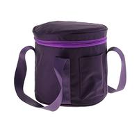 Cotton Singing Bowl Carry Case Bag for 6-14inch Crystal Bowls - Purple, 8inch, Protective Storage with Pocket