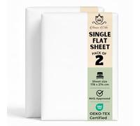 Cotton Single Bed Sheets White- Quality Perfect Single Flat Sheet for Home, Hospital, Hotel, Spa Massage Therapy & more- Machine Washable Soft Touch Moisture Absorbing Top Sheet (2)