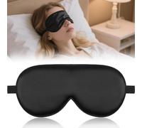Cotton Sleep Eye Mask, Updated Blackout Design, Super Soft for Men & Women, Fully Blackout with Adjustable Strap, for Side,Back Sleepers, 1PCS Set with Ice Pack