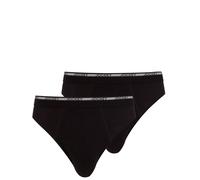 Cotton Slip Brief 2 Pack Jockey Black L