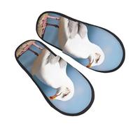 Cotton Slippers Cute Seagull Soft Sliders Portable Slippers For Adult Hotel Big Kid L