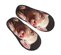 Cotton Slippers Foolish Cute Animal Faux Fur Sliders Soft Slippers For Trip Adult Bedroom L