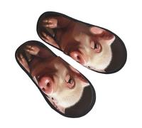 Cotton Slippers Foolish Cute Animal Warm Slippers Fluffy Shoes For Hotel Trip Indoor M