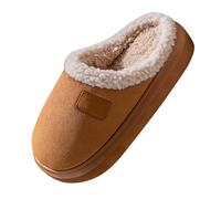 Cotton Slippers Ladies Winter House Slippers With Thick Bottom Cozy Memory Foam Slippers Soft Indoor Outdoor Slippers Closed Toe Sandals Warm Comfy Wool-Felt House Shoes Guest Slippers