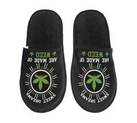 Cotton Slippers Sweet Dreams Are Made Of Weed Lightweight Sliders Comfy Slippers For Adult Hotel Big Kid M