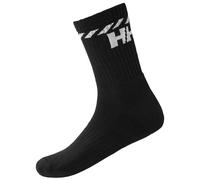Helly Hansen Unisex Cotton Sport Sock 3PK, 45-47, Black
