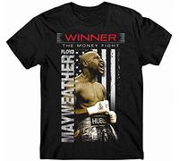 Cotton Solid Color Shirt Mayweather Floyd Winner The Money Fight Men T Shirt Black