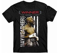 Cotton Solid Color Shirt Mayweather Floyd Winner The Money Fight T-Shirt Black L