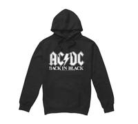 Cotton Soul ACDC/Back In Black Hoodie, Black, X-Large