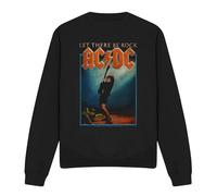 Cotton Soul ACDC/Let There Be Rock Crew Sweatshirt, Black, Large