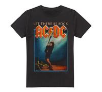 Cotton Soul ACDC Let There Be Rock Unisex T Shirt, Black, Small