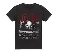 Cotton Soul ACDC Logo Stack Unisex Adult T Shirt, Black, XX-Large-Large