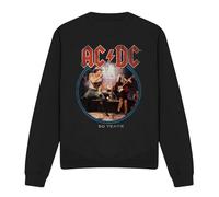 Cotton Soul ACDC Logo Tour Unisex Crew Sweatshirt, Black