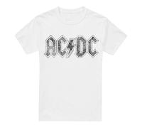 Cotton Soul ACDC Paisley Logo Unisex T Shirt, White, Large