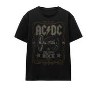 Cotton Soul ACDC Rock Label Ladies T Shirt, Black, XX-Large