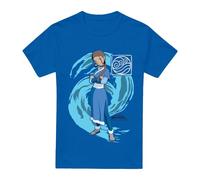 Cotton Soul Avatar The Last Airbender Katara Water Wave Unisex T Shirt, Royal Blue, Medium