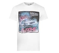 Cotton Soul Back to The Future Outatime Unisex T Shirt, White, Large