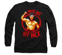 Cotton Soul Bloodsport Brick Not Hit Back Unisex Long Sleeve T Shirt, Black, Large