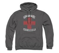 Cotton Soul Bon Jovi Bad Medicine Unisex Hoodie, Charcoal, Small