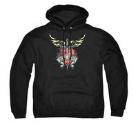 Cotton Soul Bon Jovi Daggered Unisex Hoodie, Black, X-Large