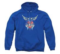 Cotton Soul Bon Jovi Daggered Unisex Hoodie, Royal, Large
