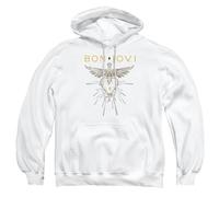 Cotton Soul Bon Jovi Greatest Hits Unisex Hoodie, White