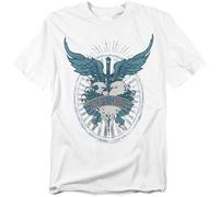 Cotton Soul Bon Jovi Winged Heart, White, Medium