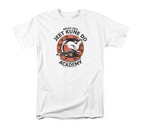 Cotton Soul Bruce Lee Academy Mens T Shirt, White, XXL