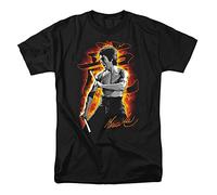 Cotton Soul Bruce Lee Attack Mens T Shirt, Black, MED