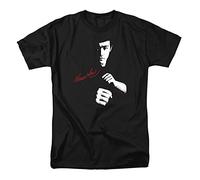 Cotton Soul Bruce Lee Signature Mens T Shirt, Black, SML