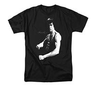 Cotton Soul Bruce Lee Stance Mens T Shirt, Black, MED
