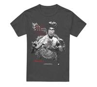 Cotton Soul Bruce Lee The Dragon Unisex T Shirt, Charcoal, XX-Large