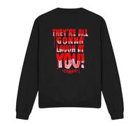 Cotton Soul Carrie Laugh At You Unisex Sweatshirt, Black, Large