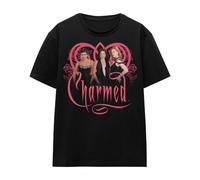 Cotton Soul Charmed Charmed Girls Ladies T Shirt, Black, Small