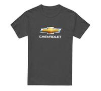 Cotton Soul Chevrolets Chevy Bowtie Stacked Unisex T Shirt, Charcoal, X-Large