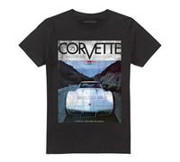 Cotton Soul Chevy Corvette 75 Poster, Black, Small