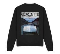 Cotton Soul Chevy Corvette 75 Poster Unisex Sweatshirt, Black, Medium