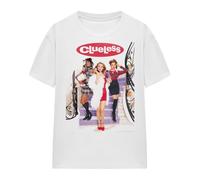 Cotton Soul Clueless Clueless Poster Ladies T Shirt, White, Small