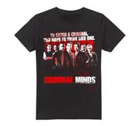 Cotton Soul Criminal Minds Think Like One Unisex T Shirt, Black, X-Large