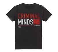 Cotton Soul Criminal Minds Title Card Unisex T Shirt, Black, Large