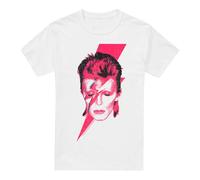Cotton Soul David Bowie Aladdin Sane Unisex T Shirt, White, XX-Large