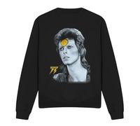 Cotton Soul David Bowie/Golden Bowie Crew Sweatshirt, Black, X-Large