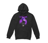 Cotton Soul David Bowie Side Profile 75 Logo Hoodie, Black