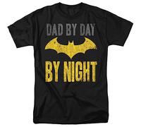Cotton Soul DC Comics Batman Dad by Day Mens T Shirt, Black, XXL