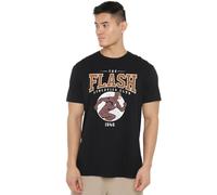 Cotton Soul DC Comics Flash Athletics Unisex T Shirt Black, Large