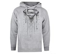 Cotton Soul DC Comics Superman Paint Unisex Hoodie, Grey Heather, XX-Large