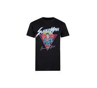 Cotton Soul DC Comics Superman Sunset Unisex T Shirt, Black, XX-Large