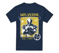 Cotton Soul Deadpool & Wolverine Holy Snikt Wolverine Unisex T Shirt, Navy