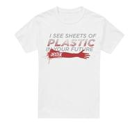 Cotton Soul Dexter Plastic Prediction Unisex T Shirt, White, Large