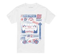 Cotton Soul Disney Cars Lightning McQueen 198 Unisex T Shirt, White